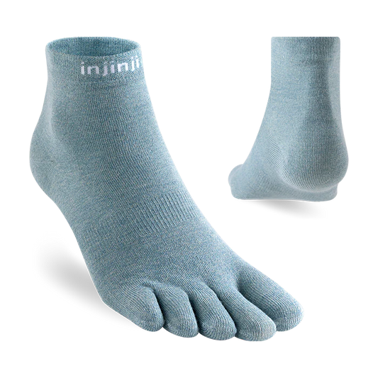 TerraToes Liner Mini-Crew Toe Socks — Celestine