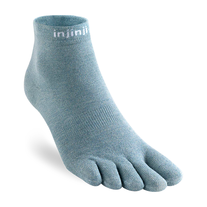 TerraToes Liner Mini-Crew Toe Socks — Celestine