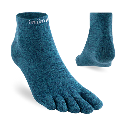 TerraToes Liner Mini-Crew Toe Socks — Ocean