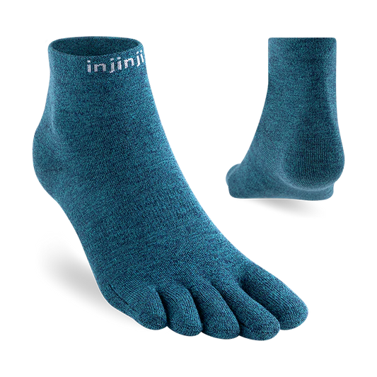 TerraToes Liner Mini-Crew Toe Socks — Ocean