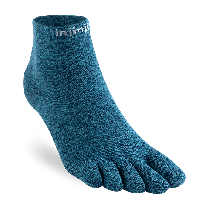TerraToes Liner Mini-Crew Toe Socks — Ocean