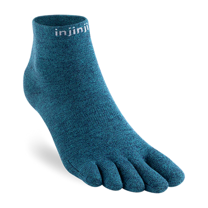 TerraToes Liner Mini-Crew Toe Socks — Ocean