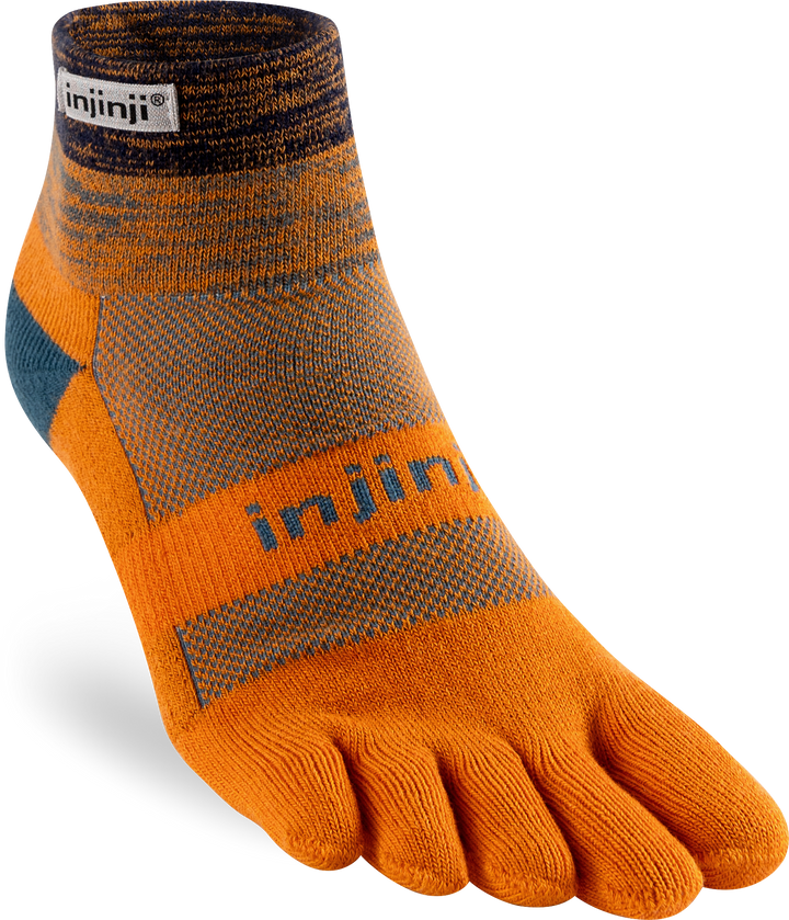 TerraToes Trail Mini-Crew Toe Socks — Harvest