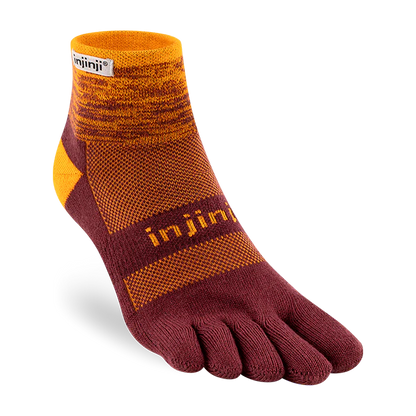 TerraToes Trail Mini-Crew Toe Socks — Solar