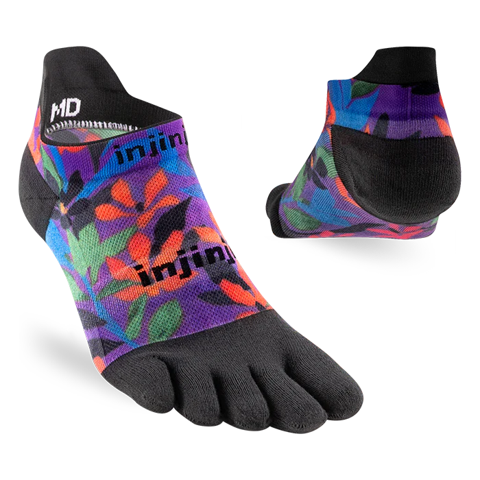 TerraToes Run No-Show Toe Socks — Tropical