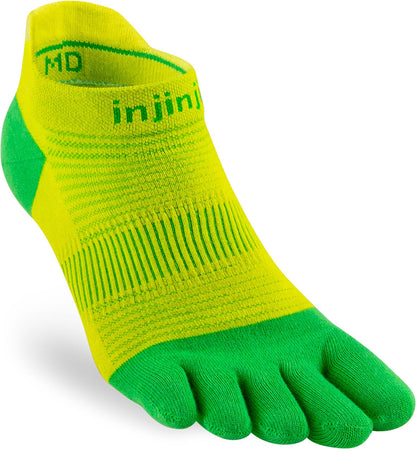 TerraToes Run No-Show Toe Socks — Clover