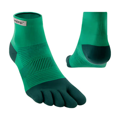 TerraToes Run Mini-Crew Toe Socks — Fern