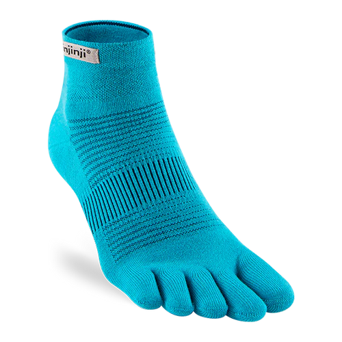 TerraToes Run Mini-Crew Toe Socks — Pacific Blue
