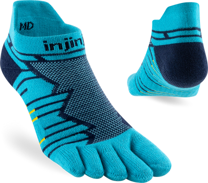 TerraToes Ultra No-Show Toe Socks — Pacific Blue