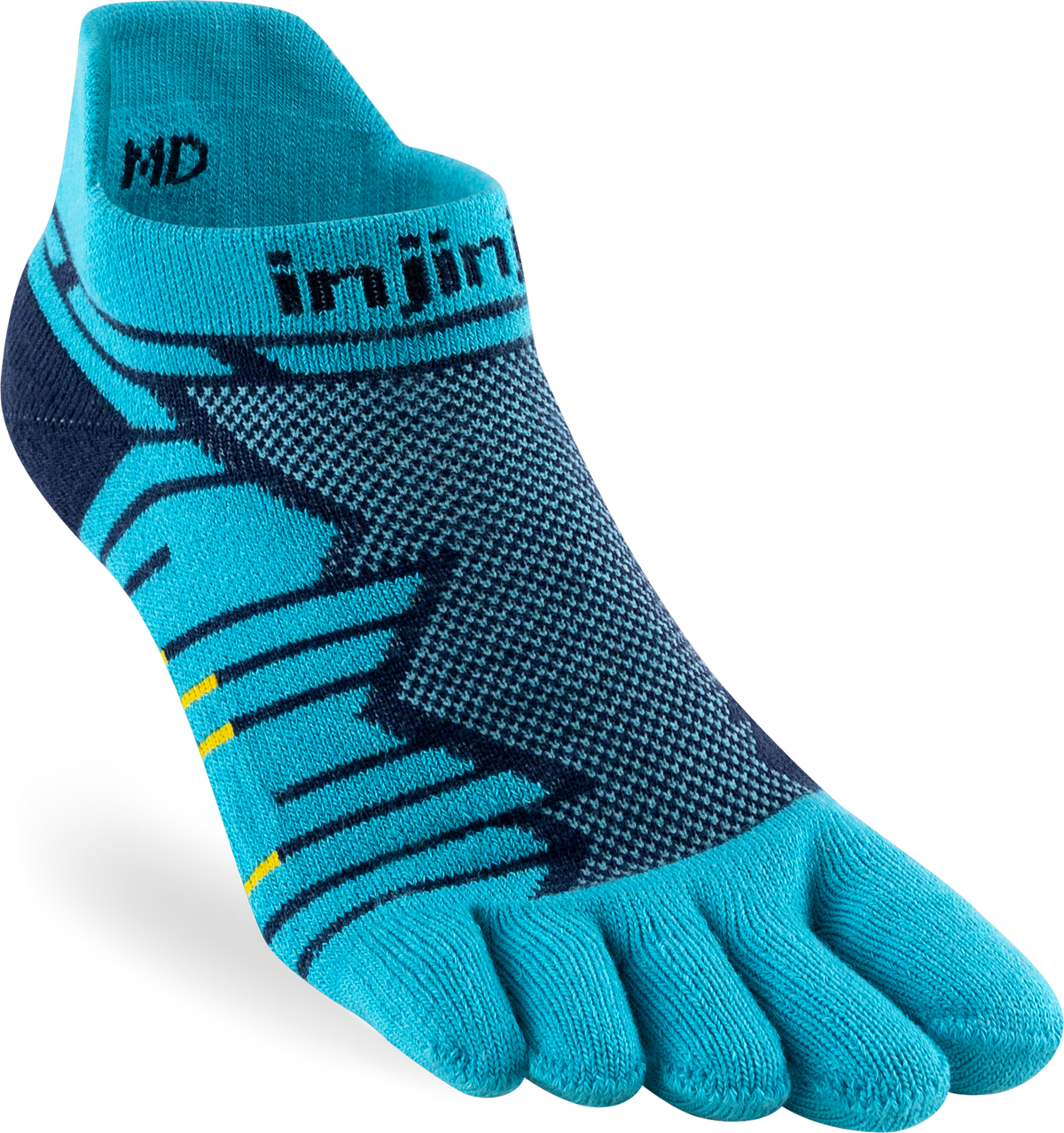 TerraToes Ultra No-Show Toe Socks — Pacific Blue