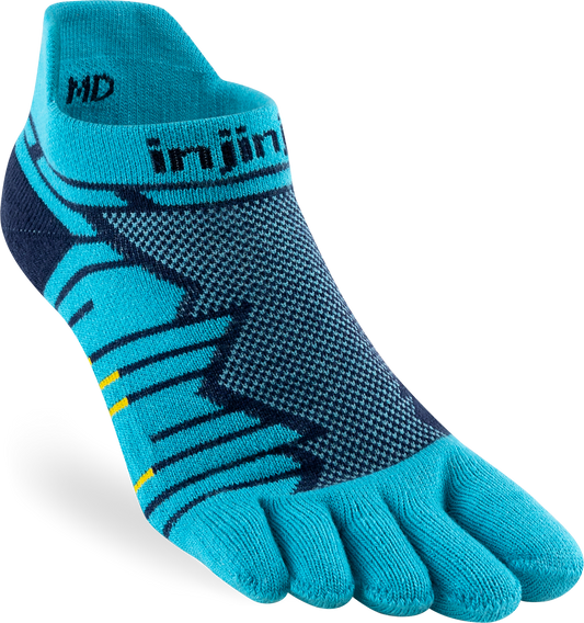 TerraToes Ultra No-Show Toe Socks — Pacific Blue