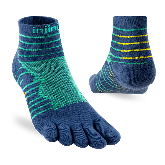 TerraToes Ultra Mini-Crew Toe Socks — Poseidon