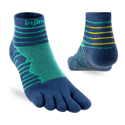 TerraToes Ultra Mini-Crew Toe Socks — Poseidon