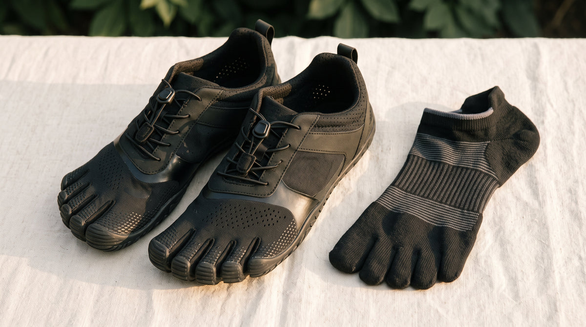 Five-toe socks for five-toe shoes.